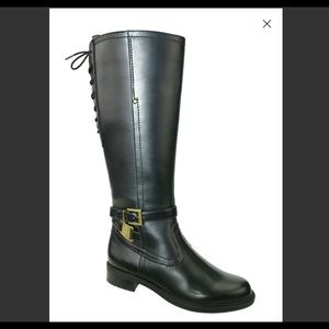 David Tate Valley wide shaft black boot 7.5